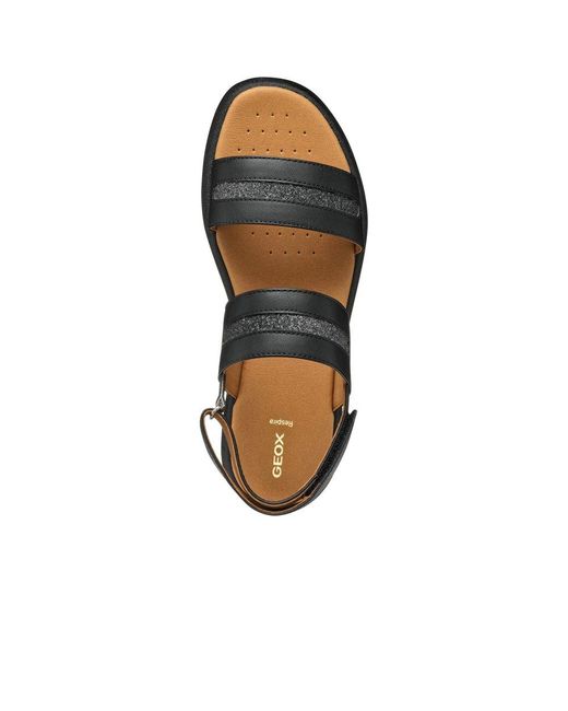 Geox Brown D Camalei Sandals