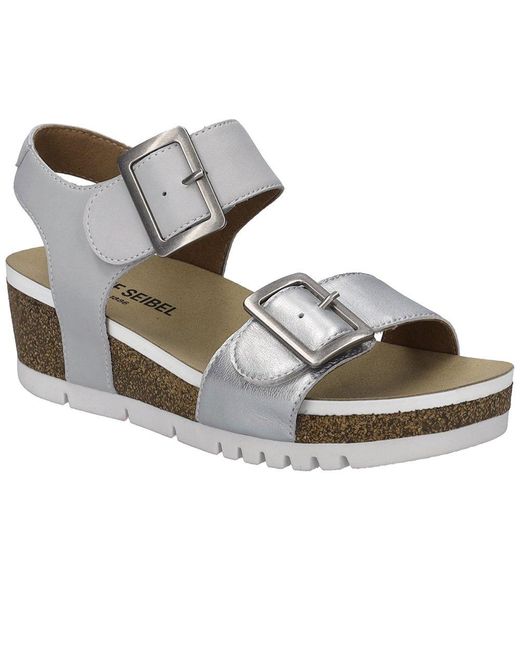 Josef Seibel Metallic Quinn 02 Wedge Sandals