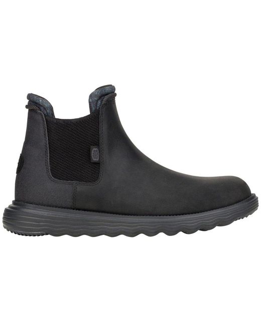 HeyDude Black Branson Classic Boots for men
