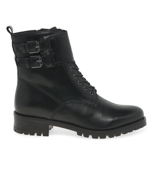 Cara Black Hunt Ii Biker Boots