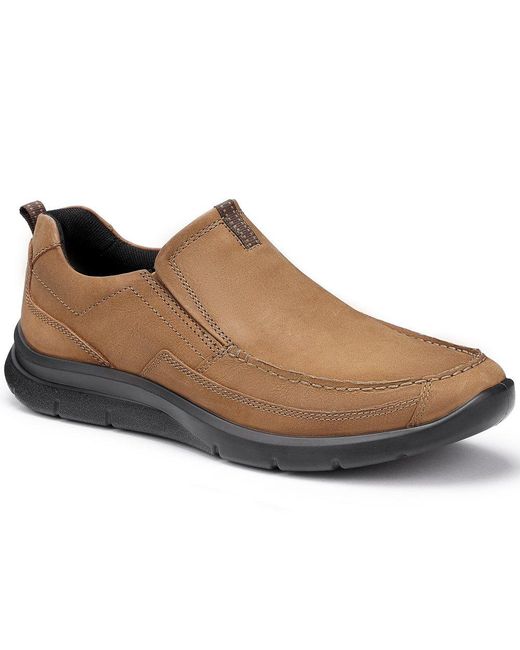 Hotter Brown Boost Slip On Shoes for men