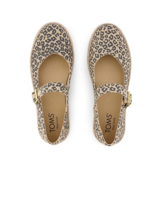 TOMS Metallic Carolina Mary Jane Shoes
