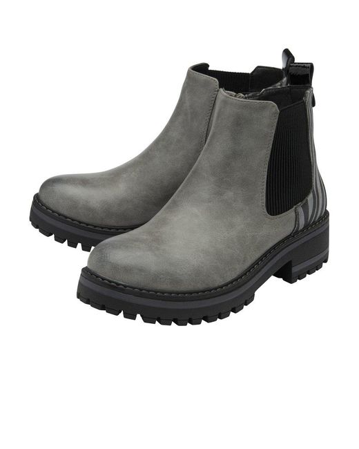 Lotus Black Prescott Ankle Boots
