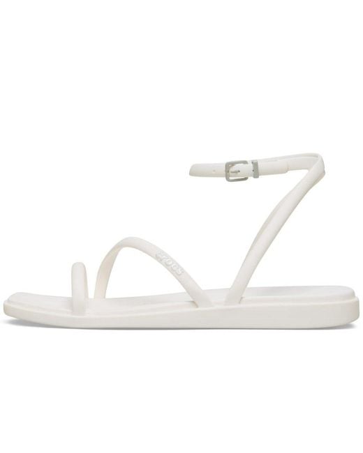 CROCSTM White Miami Ankle Strap Toe Loop Sandals