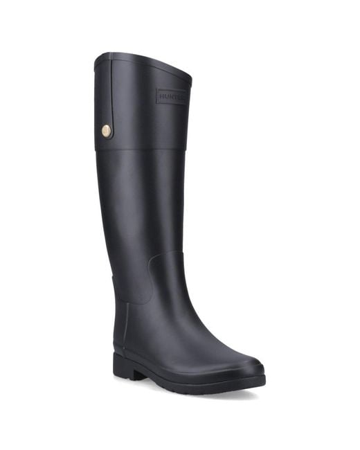 Hunter Black Refined Riding Boots