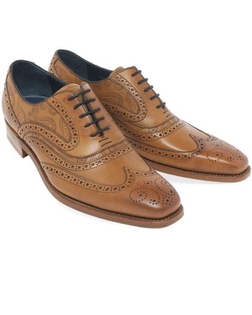 Barker Brown Men's Tan 'grant' Wingtip Brogue for men