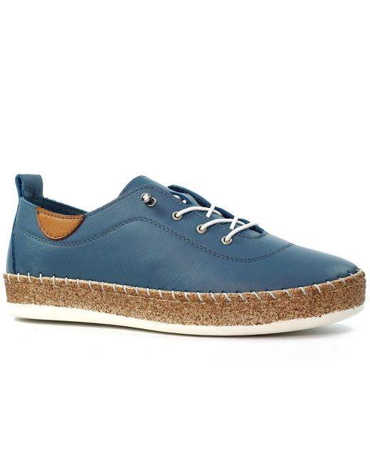 Lunar (GRS) Blue Evie Plimsoll Trainers
