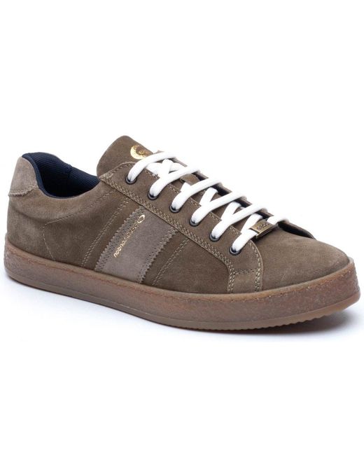 Base London Brown Hopper Cupsole Trainers for men