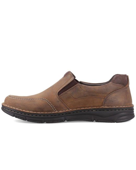 Hush Puppies Brown Franco Slip On Shoes for men