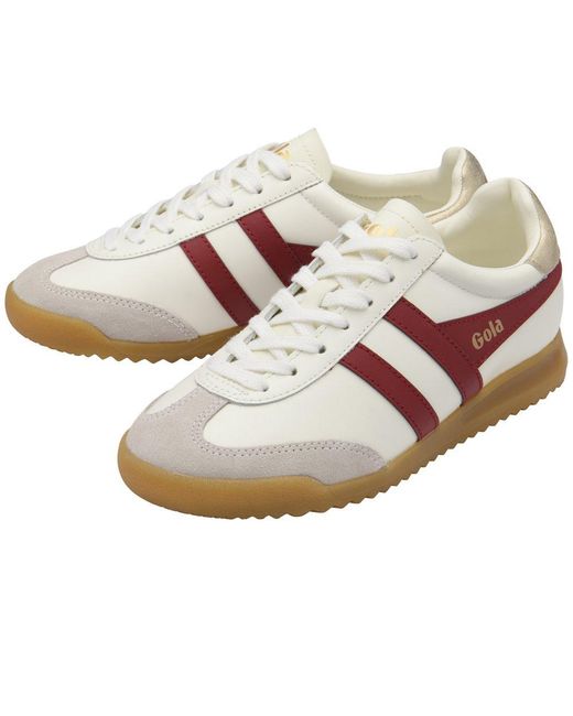 Gola White Torpedo Leather Trainers