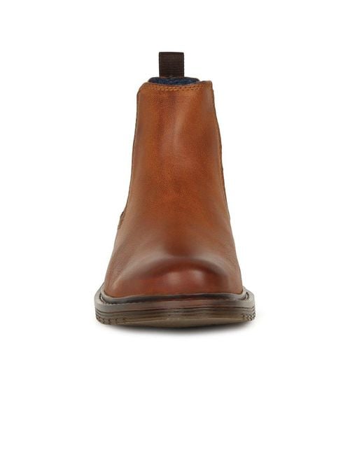 Bugatti Brown Carbon Chelsea Boots for men