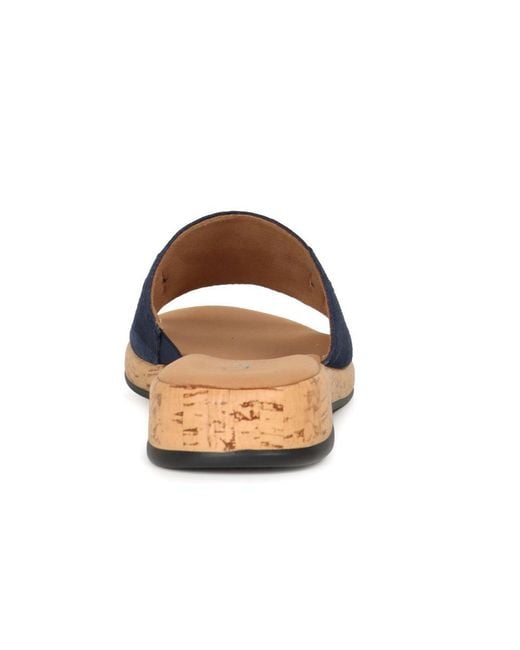 Gabor Blue Oaty Mule Sandals