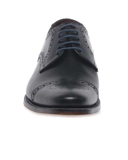 Loake Black Foley Formal Lace Up Shoes for men