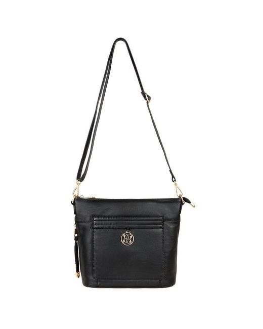 Lakeland Leather Black Cartmel Cross Body Handbag