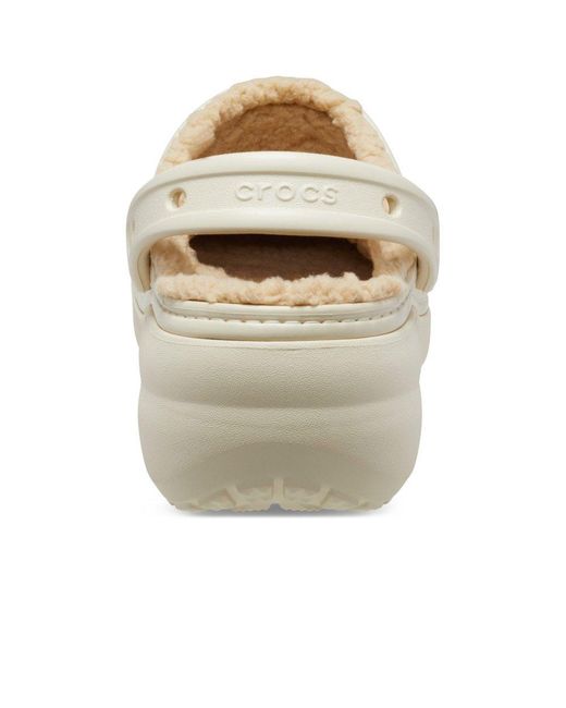 CROCSTM White Classic Platform Lined Clogs