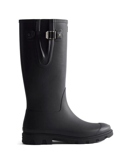 Hunter Black Downpour Adjustable Wellingtons