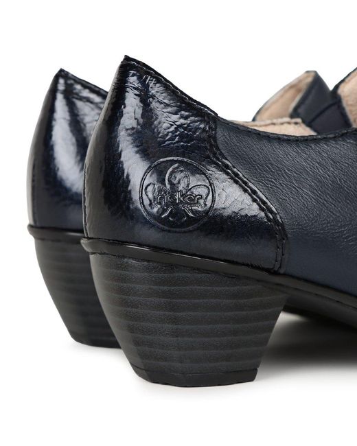 Rieker Blue Treat High Cut Court Shoes