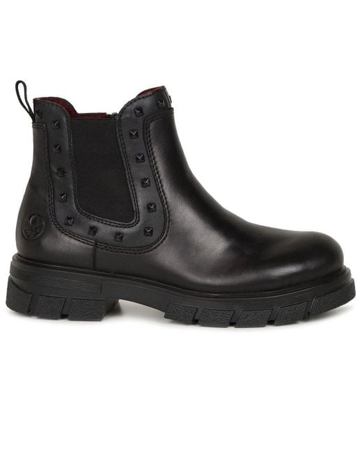 rieker weave chelsea boots