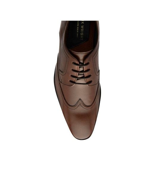 Frank Wright Brown Reid Derby Shoes for men