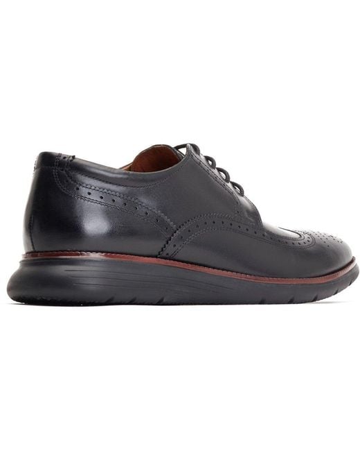 Base London Black Flight Brogues for men