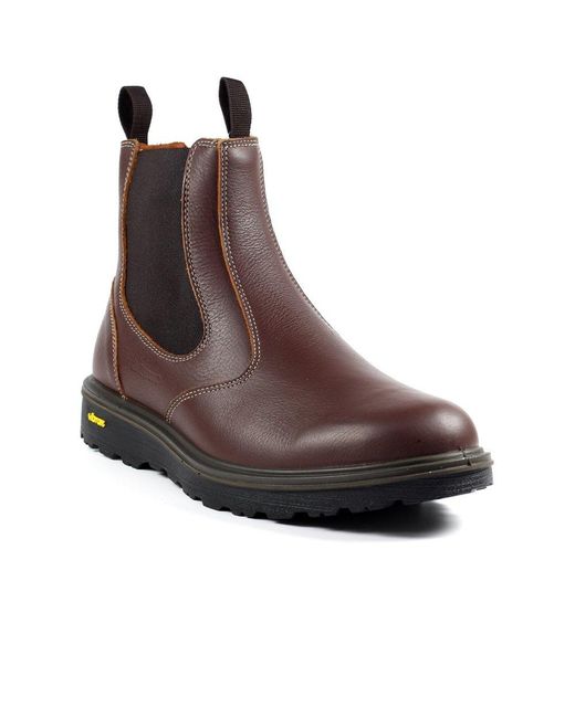 Grisport Brown Crieff Chelsea Boots for men