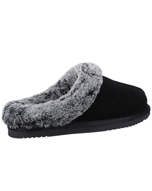 Hush Puppies Black Amara Slippers