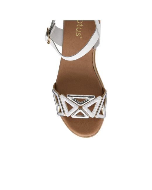 Lotus White Ariah Sandals