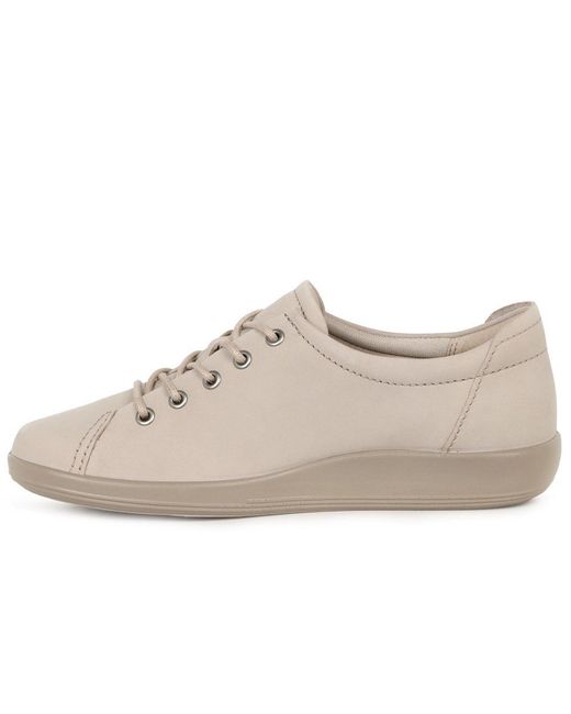 Ecco Gray Soft 2 Lace Trainers
