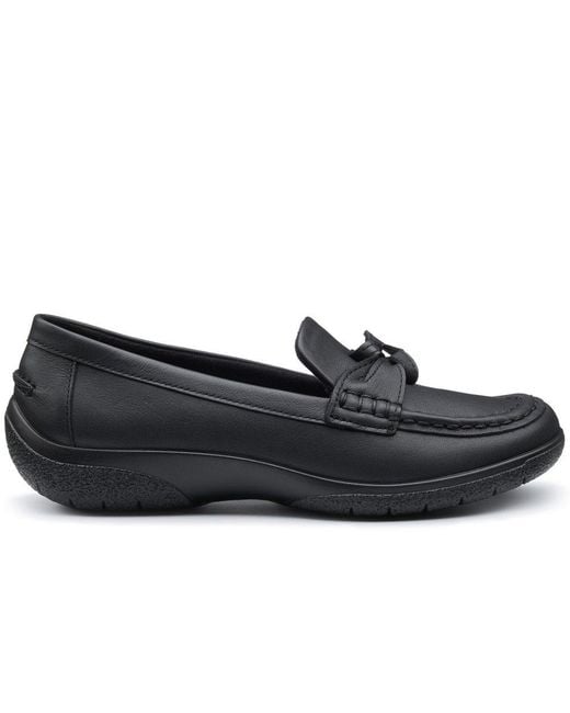 Hotter Black Cabana Shoes