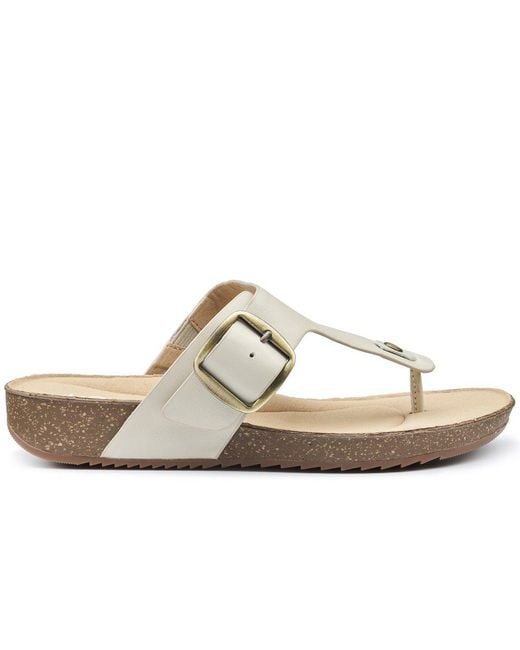 Hotter Metallic Resort Wide Sandals