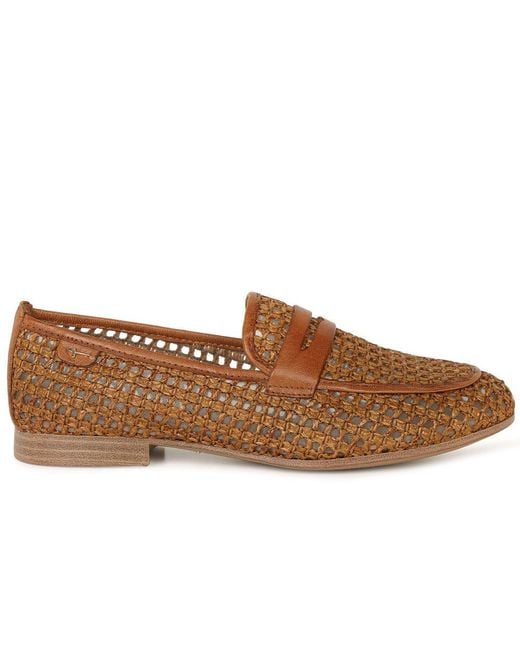 Tamaris Brown Chanty Loafers