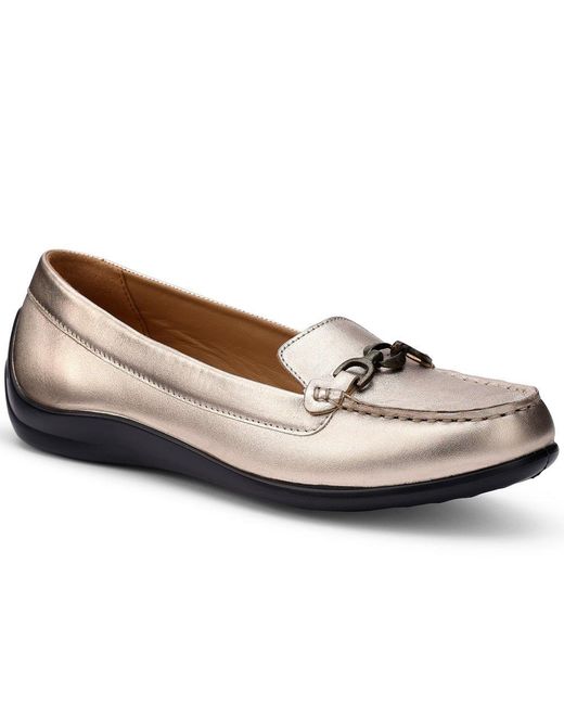 Hotter White Dover Wide Fit Loafers