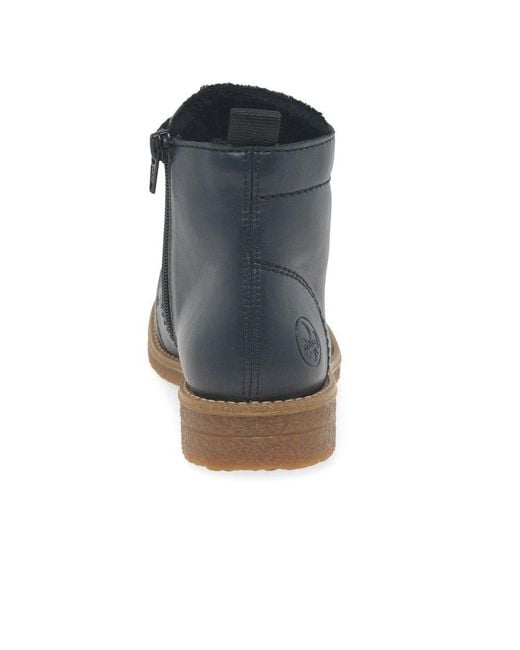 Rieker Blue Direction Ankle Boots