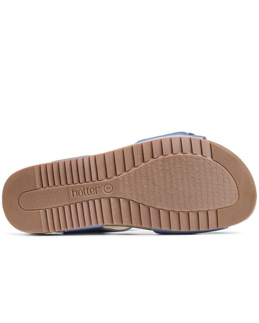 Hotter Blue Tourist Ii Extra Wide Sandals