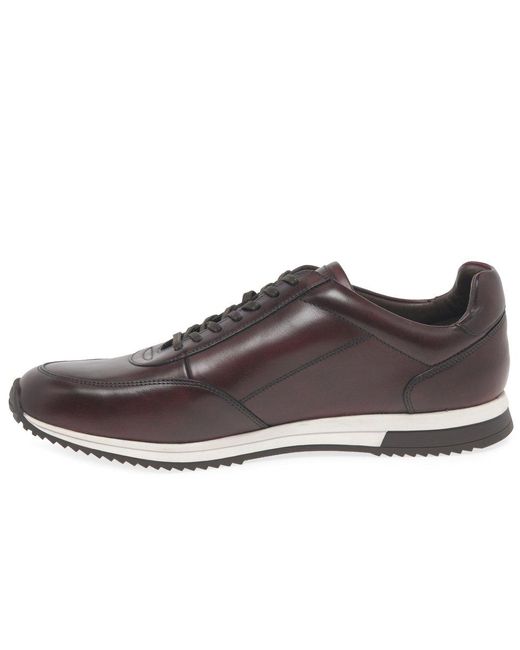 Loake Brown Bannister Trainers for men