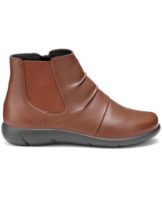 Hotter Brown Astley Ankle Boots