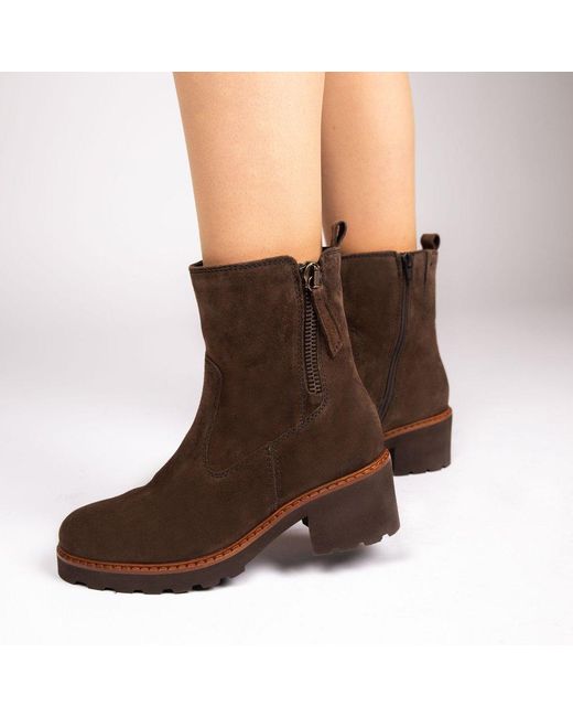 Gabor Brown Euston Ankle Boots