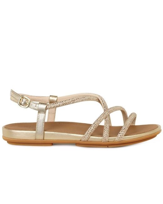 Fitflop Metallic Gracie Crystal Strappy Sandals