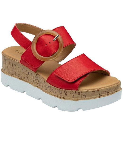 Lotus Red Cammie Sandals