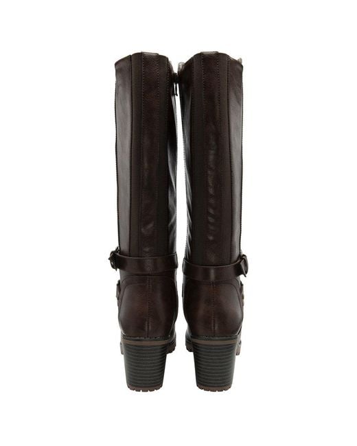 Lotus Brown Melina Knee High Boots