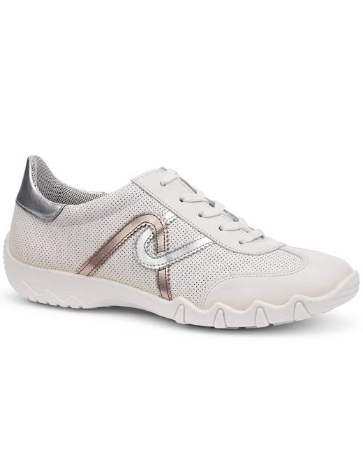 Hotter White Marianne Trainers