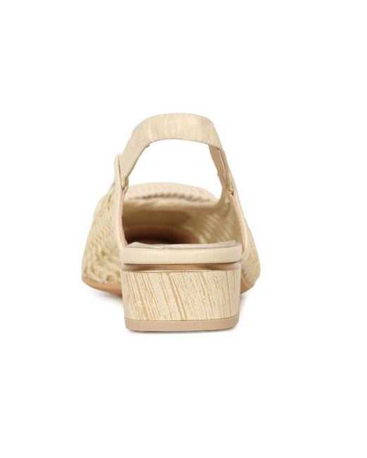 Hispanitas Natural Azucena Low Heeled Slingbacks