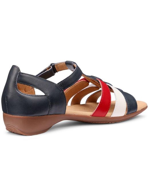 Hotter Blue Solei Wide Sandals