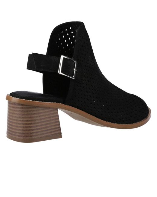 Hush Puppies Black Louise Heeled Sandals