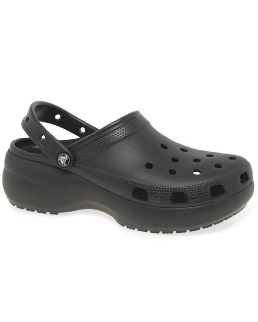 Crocs™ Classic Platform Clog Sandals in Black | Lyst Canada