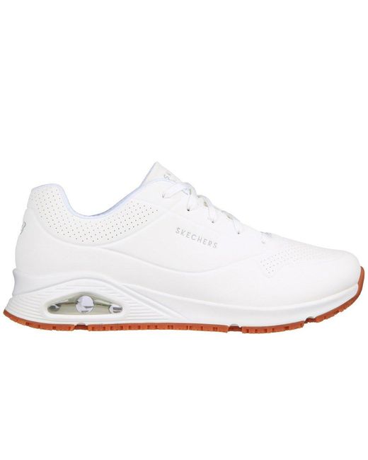 Skechers White Relaxed Fit: Uno Sr Sutal Trainers for men