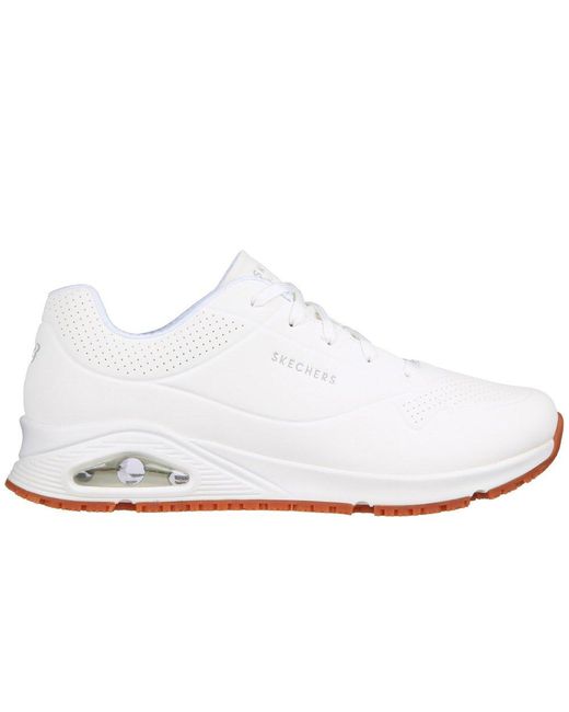 Skechers White Relaxed Fit: Uno Sr Sutal Trainers for men