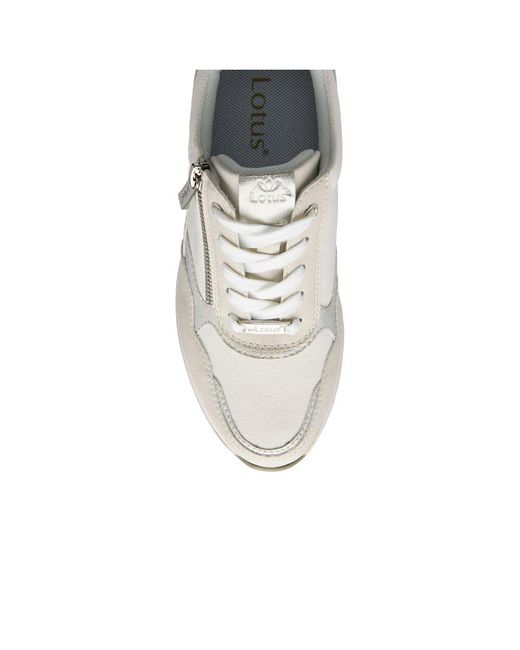 Lotus White Bianchi Trainers