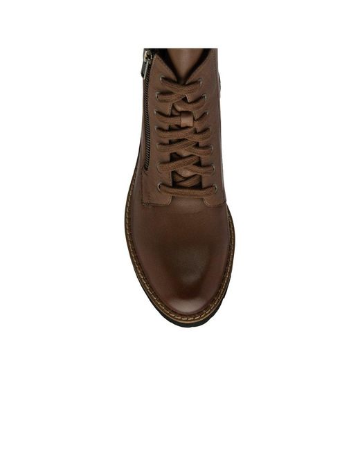 Lotus Brown Braxton Ankle Boots