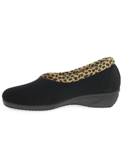 Lunar Black Paloma Full Slippers